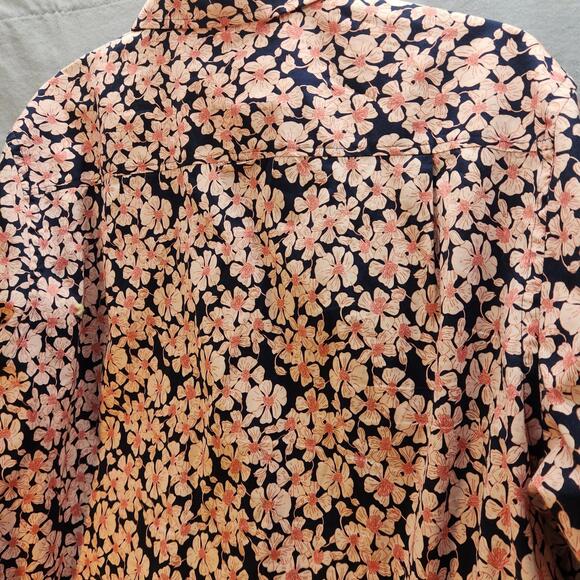 Club Room Pink Floral Print Mens Button Down‎ Shirt Size XL - Picture 7 of 7